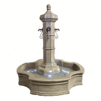 Thumbnail for Roubaix Pond Outdoor Cast Stone Garden Fountain for Spouts Fountain Tuscan 