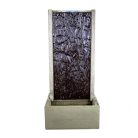 Thumbnail for Slate Water Wall Outdoor Cast Stone Garden Fountain Tall Fountain Tuscan 