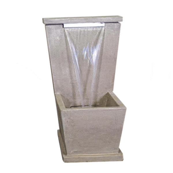Adelina Aqua Glow Wall Outdoor Cast Stone Garden Fountain Fountain Tuscan 