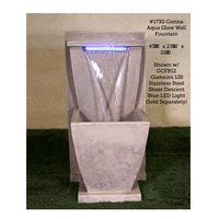 Thumbnail for Corina Aqua Glow Wall Outdoor Cast Stone Garden Fountain Fountain Tuscan 
