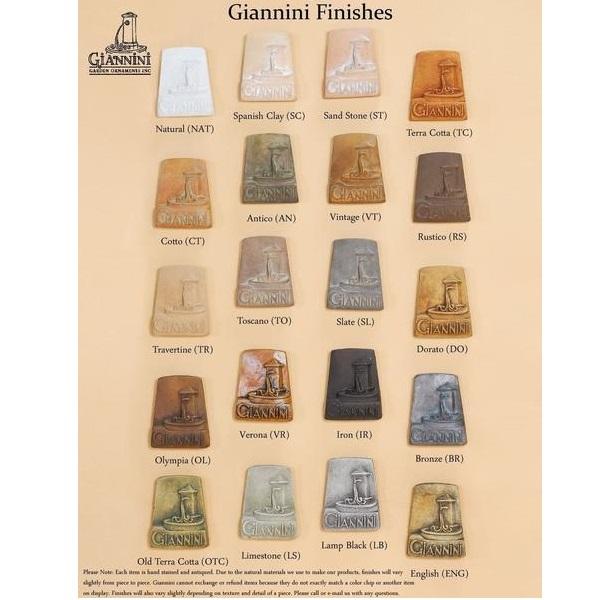 Giannini Garden Brentwood Fountain Short with Base 1765 Fountain Giannini 