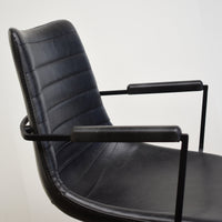 Thumbnail for Toby Office Chair, Black PU Leather Office Chair Gingko 
