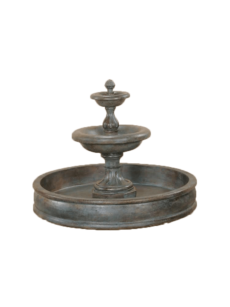 Mantova Tiered Pond Cast Stone Outdoor Garden Fountain Fountain Tuscan 