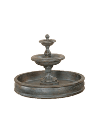 Thumbnail for Mantova Tiered Pond Cast Stone Outdoor Garden Fountain Fountain Tuscan 