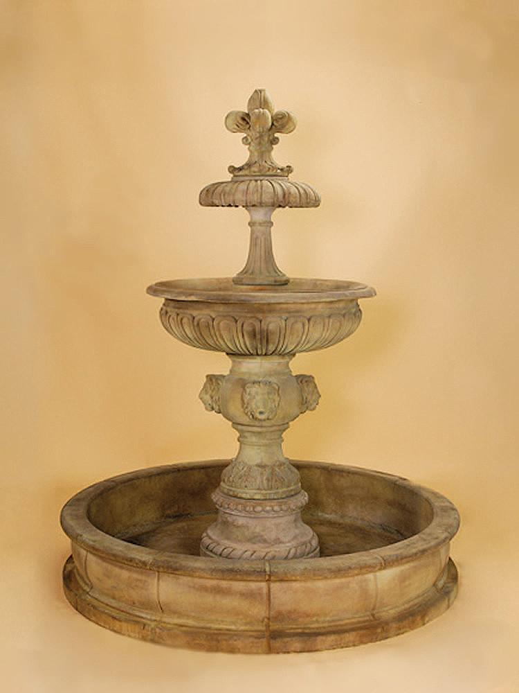 Piazza Veneta Cast Stone Outdoor Fountain Fountain Tuscan 
