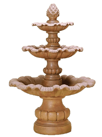 Thumbnail for Garda Three Tier Cast Stone Outdoor Garden Fountain Fountain Tuscan 