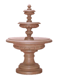 Thumbnail for Via Roma Three Tier Cast Stone Outdoor Garden Fountain Fountain Tuscan 