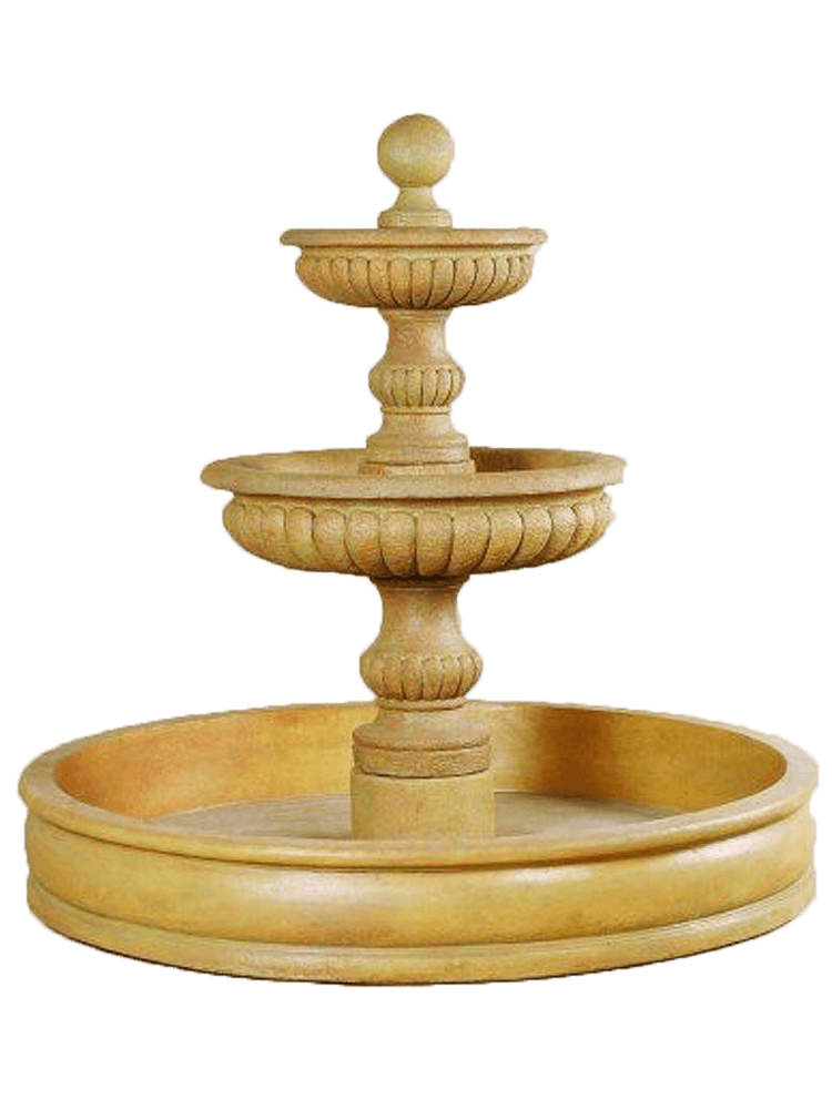 Sparta Water Pond Outdoor Cast Stone Garden Fountain Fountain Tuscan 