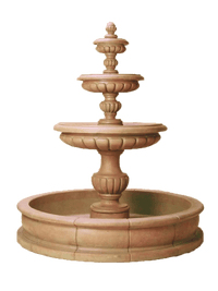 Thumbnail for Parigi Pond Outdoor Cast Stone Garden Fountain Fountain Tuscan 