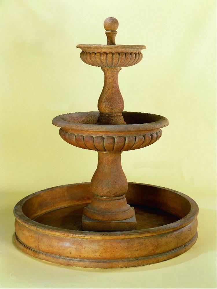 Dorica Pond Cast Stone Outdoor Garden Fountain Fountain Tuscan 