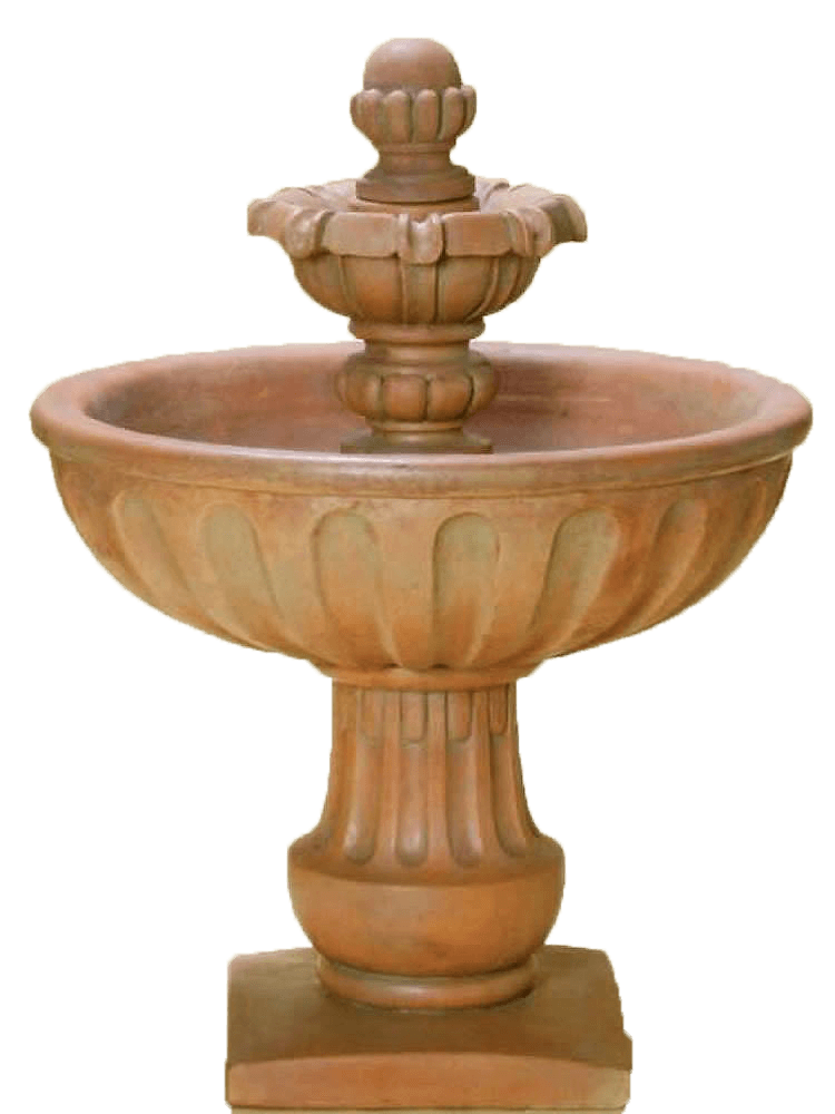 Alba Cast Stone Outdoor Garden Fountain Short Fountain Tuscan 