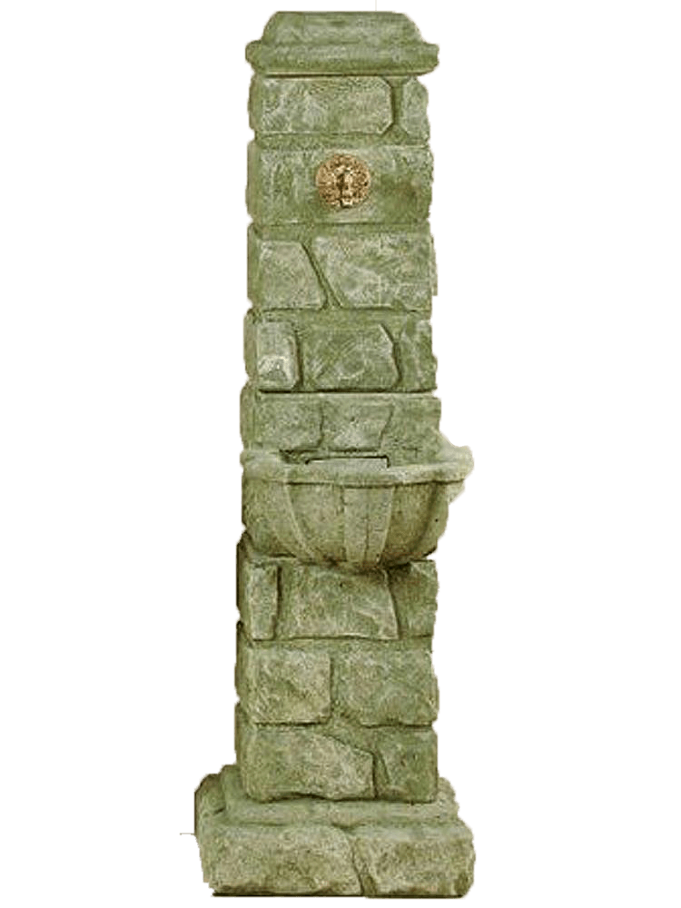 Rustichella Cast Stone Outdoor Water Fountain for Spout Fountain Tuscan 