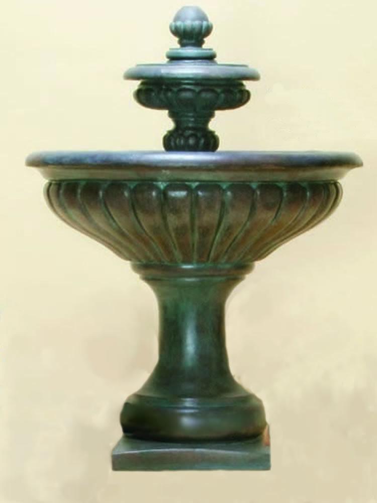 Bergamo Cast Stone Outdoor Garden Fountain Fountain Tuscan 