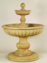 Thumbnail for Athene Two Tier Cast Stone Outdoor Garden Fountain Fountain Tuscan 