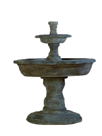 Thumbnail for Artesia Slate Two Tier Cast Stone Outdoor Garden Fountain Fountain Tuscan 