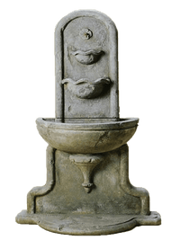 Thumbnail for Flavia Wall Cast Stone Outdoor Garden Fountain Fountain Tuscan 