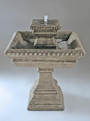 Square Antiqua Fountain Fountain Fiore Stone 
