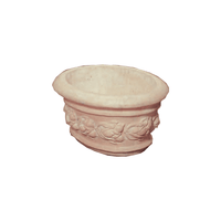 Thumbnail for Limoni Oval Cast Stone Outdoor Garden Planter Planter Tuscan 