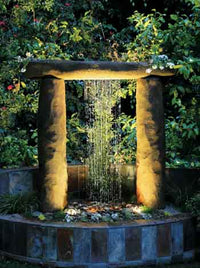 Thumbnail for Stonehenge with/2' Reservoir Cast Stone Fountain Fountain Fiore Stone 