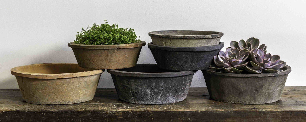 Campania International Terra Cotta Farmer’s Short Tapered (S/12) Urn/Planter Campania International 