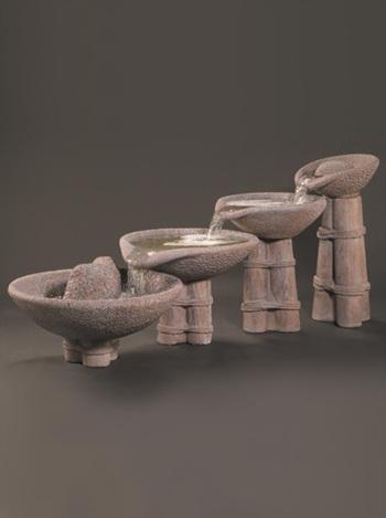 Aggregate Cast Stone Fountain Fountain Fiore Stone 