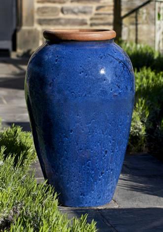 Campania International Glazed Terra cotta Binjai Jar Urn/Planter Campania International 