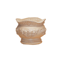 Thumbnail for Round Roses Pot Cast Stone Outdoor Garden Planter Planter Tuscan 