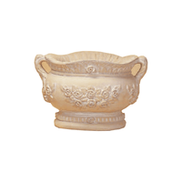 Thumbnail for Oval Roses Pot Cast Stone Outdoor Garden Planter Planter Tuscan 