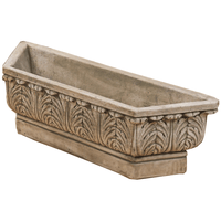 Thumbnail for Murano Planter Box Cast Stone Outdoor Garden Planter Planter Tuscan 