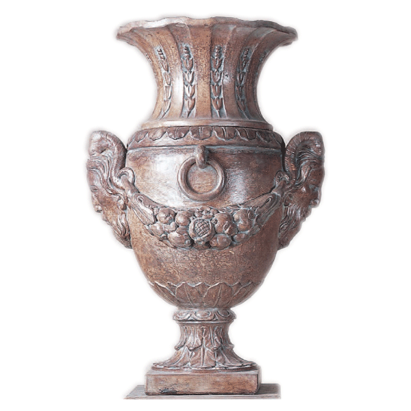 Milani Urn Cast Stone Outdoor Garden Planter Planter Tuscan 