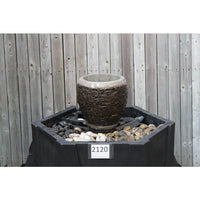 Thumbnail for Stoned Urn FNT2120 Ceramic Vase Complete Fountain Kit Vase Fountain Blue Thumb 