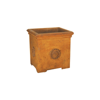 Thumbnail for Rosetta Square Planter Cast Stone Outdoor Garden Planter Planter Tuscan 