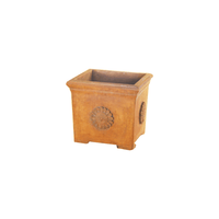 Thumbnail for Rosetta Square Planter Cast Stone Outdoor Garden Planter Planter Tuscan 