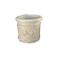 Thumbnail for Limone Cylinder Pot Cast Stone Outdoor Garden Planter Planter Tuscan 