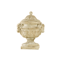 Thumbnail for Palazzo Ducale Urn with Lid Cast Stone Outdoor Garden Planter Planter Tuscan 