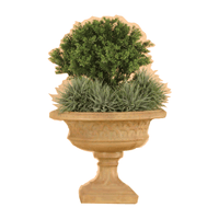 Thumbnail for Carolands Urn Cast Stone Outdoor Garden Planter Planter Tuscan 