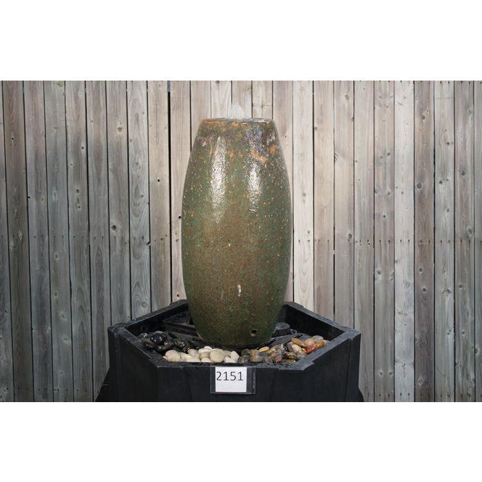 Closed Top FNT2151 Ceramic Vase Complete Fountain Kit Vase Fountain Blue Thumb 