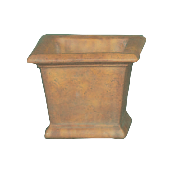 Square Pot Cast Stone Outdoor Garden Planter Planter Tuscan 