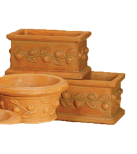 Thumbnail for Frutta Planter Box Cast Stone Outdoor Garden Planter Planter Tuscan 