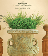Thumbnail for Maximus Urn Cast Stone Outdoor Garden Planter Planter Tuscan 