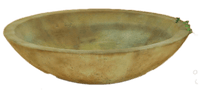 Thumbnail for Shallow Bowl Cast Stone Outdoor Garden Planter Planter Tuscan 