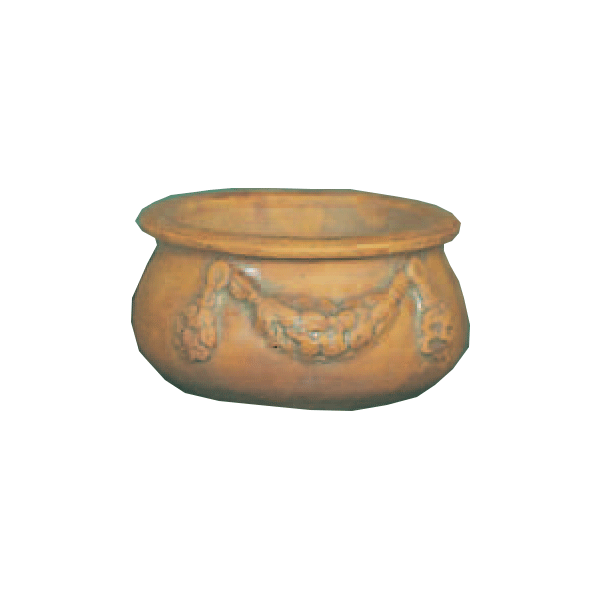 Conchina Round Cast Stone Outdoor Garden Planter Planter Tuscan Natural (N) Large 
