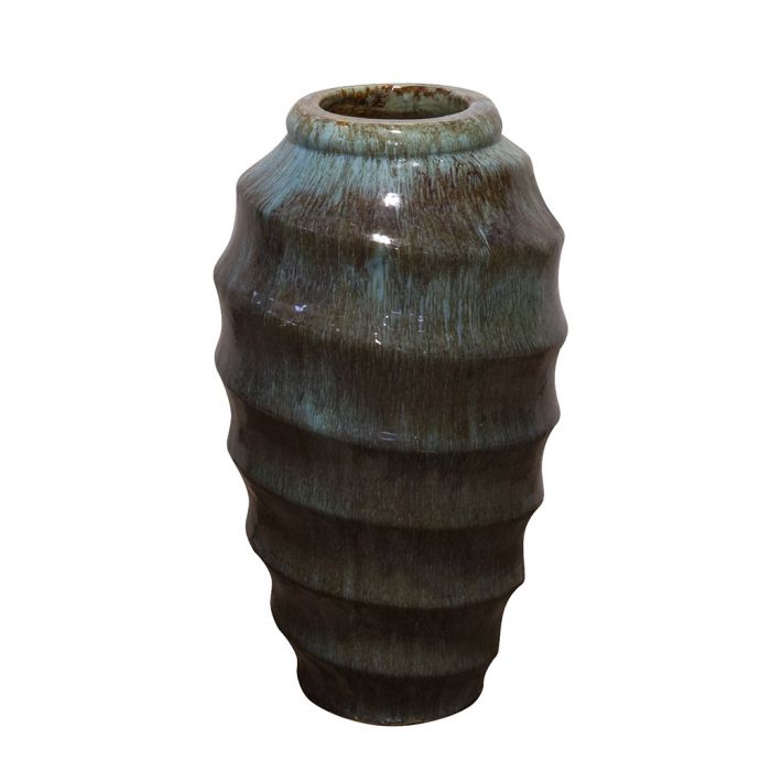 One of a Kind FNT2231 Ceramic Vase Complete Fountain Kit Vase Fountain Blue Thumb 