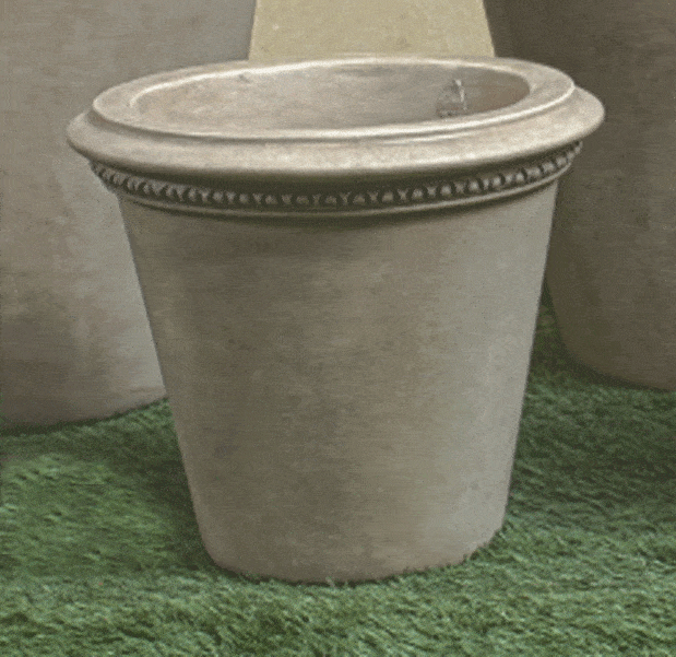 Corona Small Outdoor Cast Stone Garden Planter Planter Tuscan 