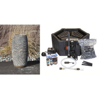 Thumbnail for Stoned Urn FNT2337 Ceramic Vase Complete Fountain Kit Vase Fountain Blue Thumb 