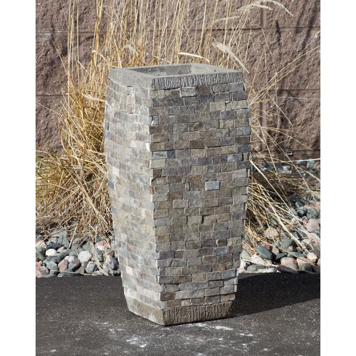 Stoned Urn FNT2338 Ceramic Vase Complete Fountain Kit Vase Fountain Blue Thumb 