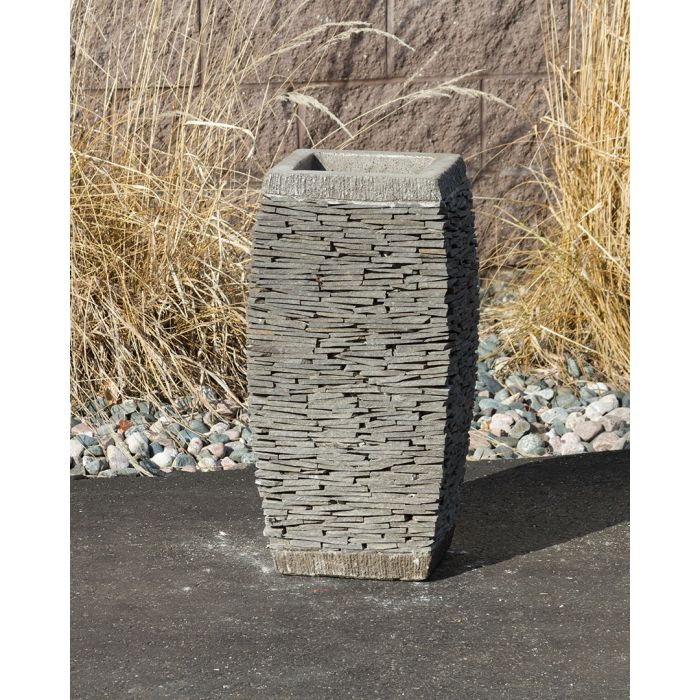 Stoned Urn FNT2339 Ceramic Vase Complete Fountain Kit Vase Fountain Blue Thumb 