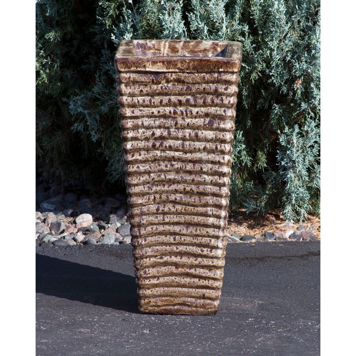 Closed Top FNT2349 Ceramic Vase Complete Fountain Kit Vase Fountain Blue Thumb 