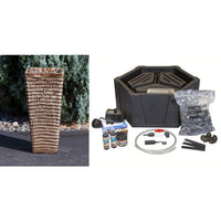 Thumbnail for Closed Top FNT2349 Ceramic Vase Complete Fountain Kit Vase Fountain Blue Thumb 