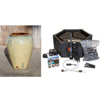 Thumbnail for Tuscany FNT2374 Ceramic Triple Vase Complete Fountain Kit Vase Fountain Blue Thumb 